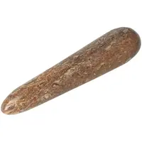 thumb-Fossielen schelpen Jaspis massagestick Nr 5 - 167 gram-4