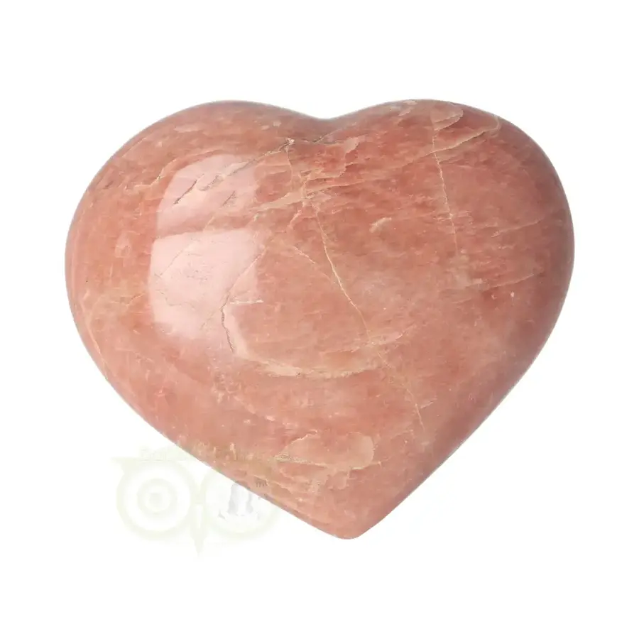 Roze Maansteen hart Nr 23 - 175  gram - Madagaskar-1