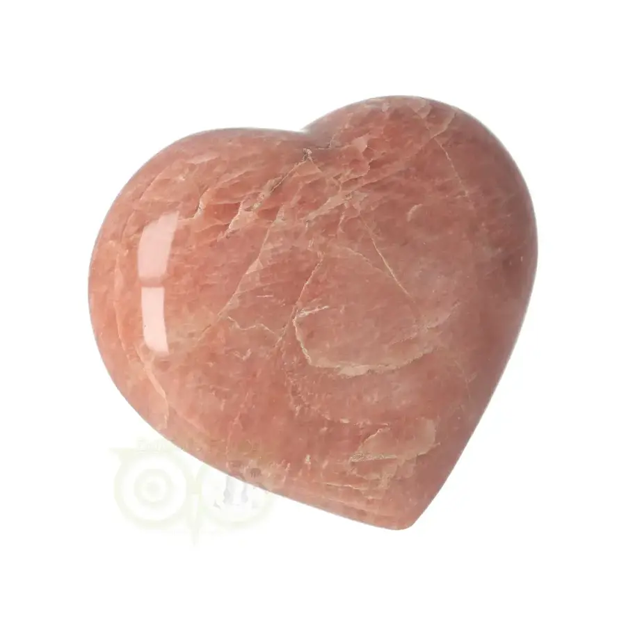 Roze Maansteen hart Nr 23 - 175  gram - Madagaskar-2
