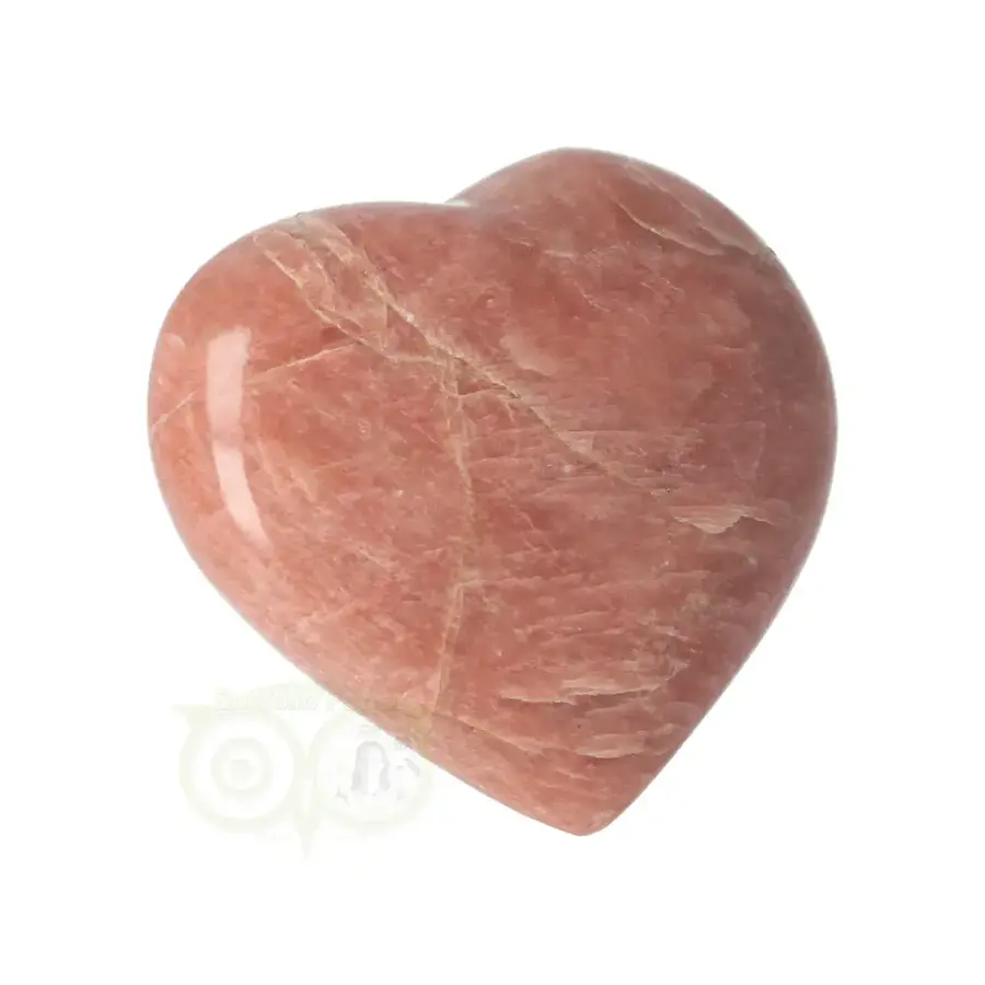 Roze Maansteen hart Nr 23 - 175  gram - Madagaskar-4