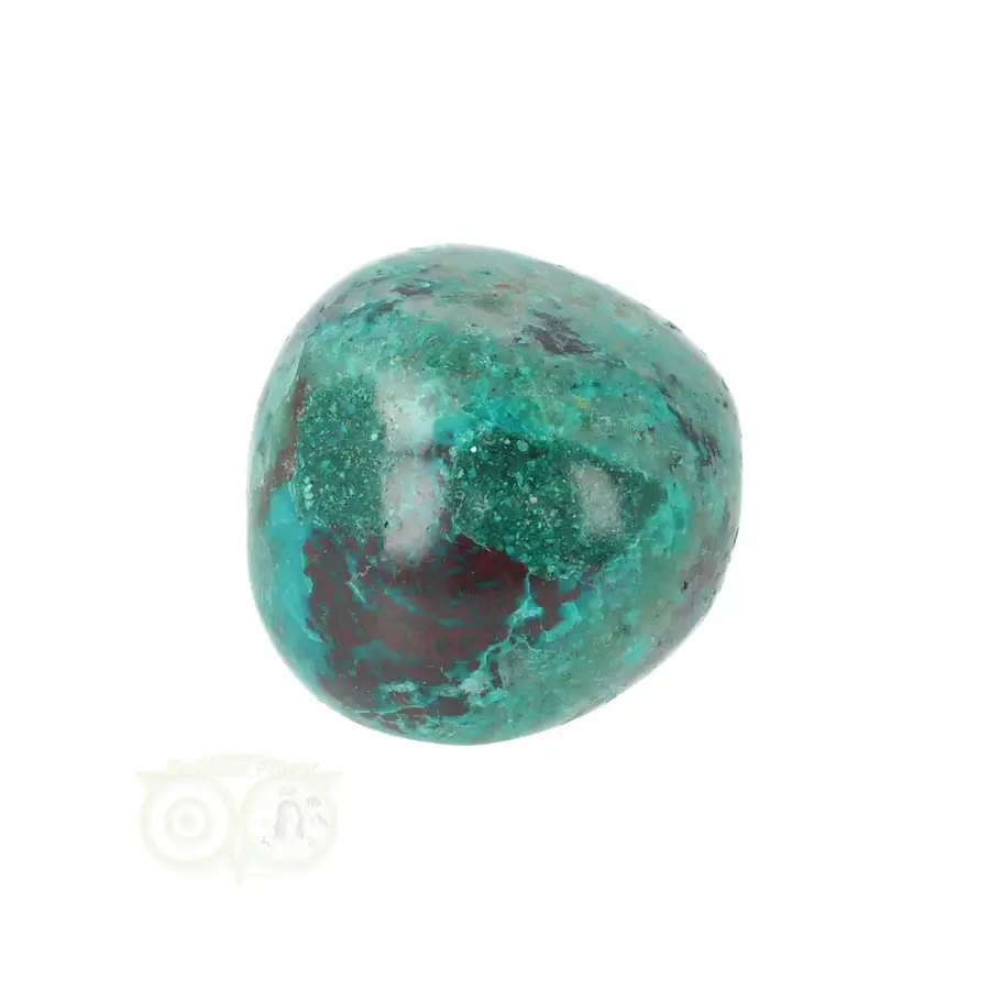 Chrysocolla trommelsteen Nr 30  - 18  gram-3