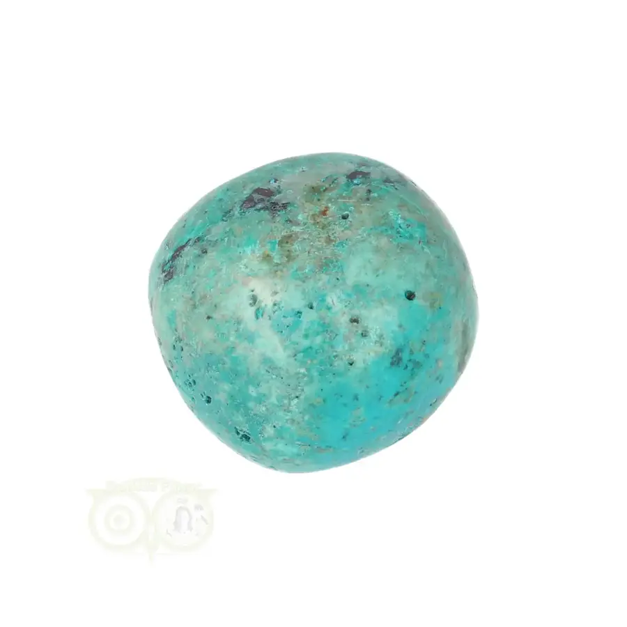 Chrysocolla trommelsteen Nr 30  - 18  gram-5