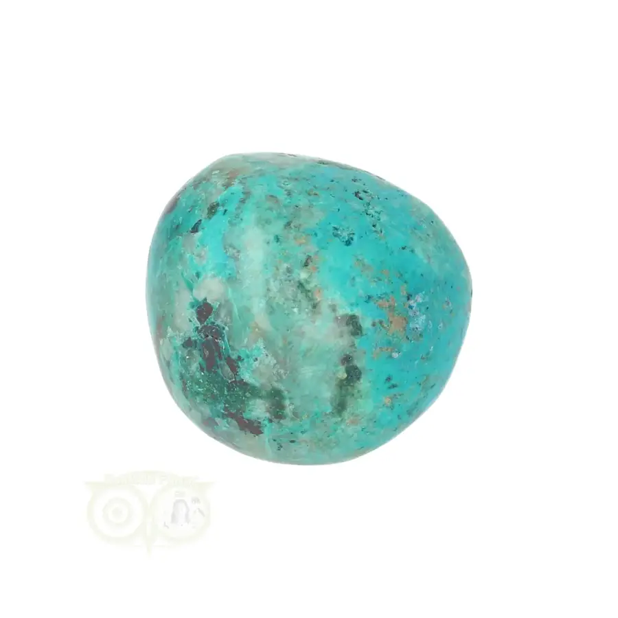 Chrysocolla trommelsteen Nr 30  - 18  gram-8