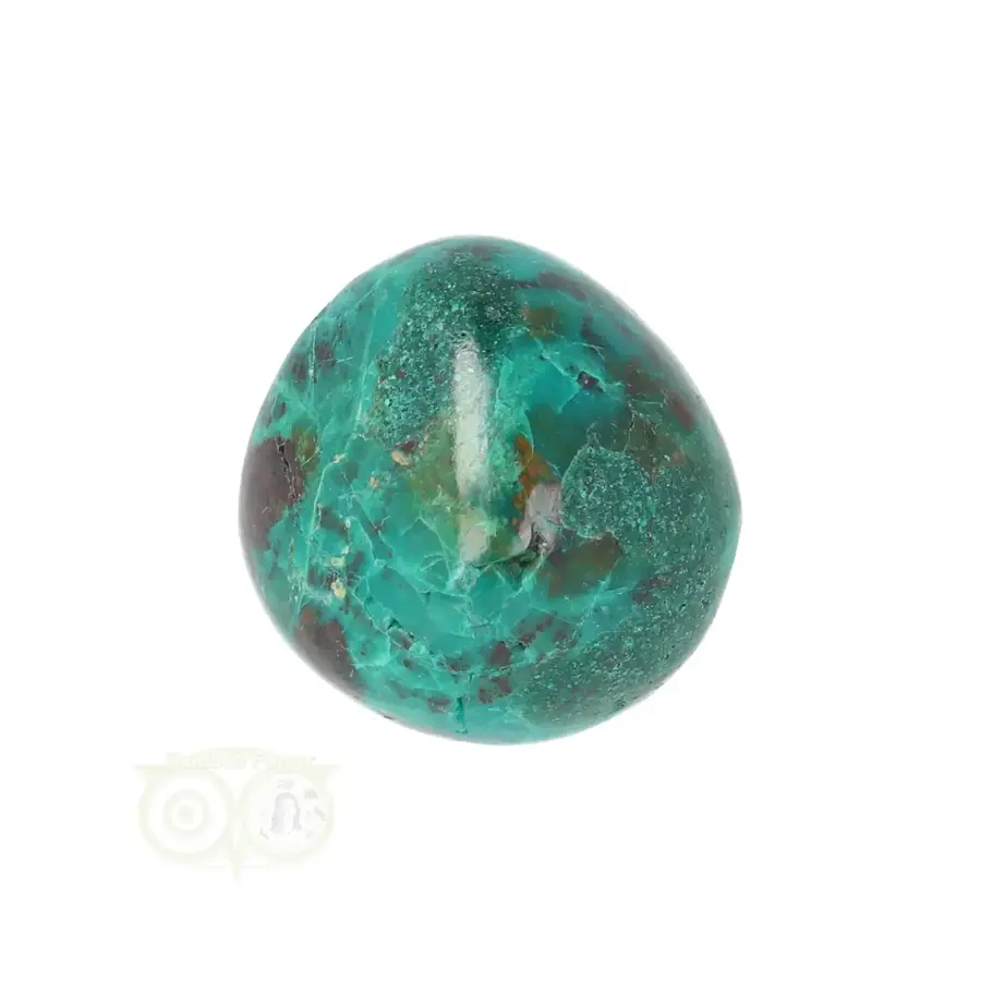 Chrysocolla trommelsteen Nr 31  - 15  gram-10