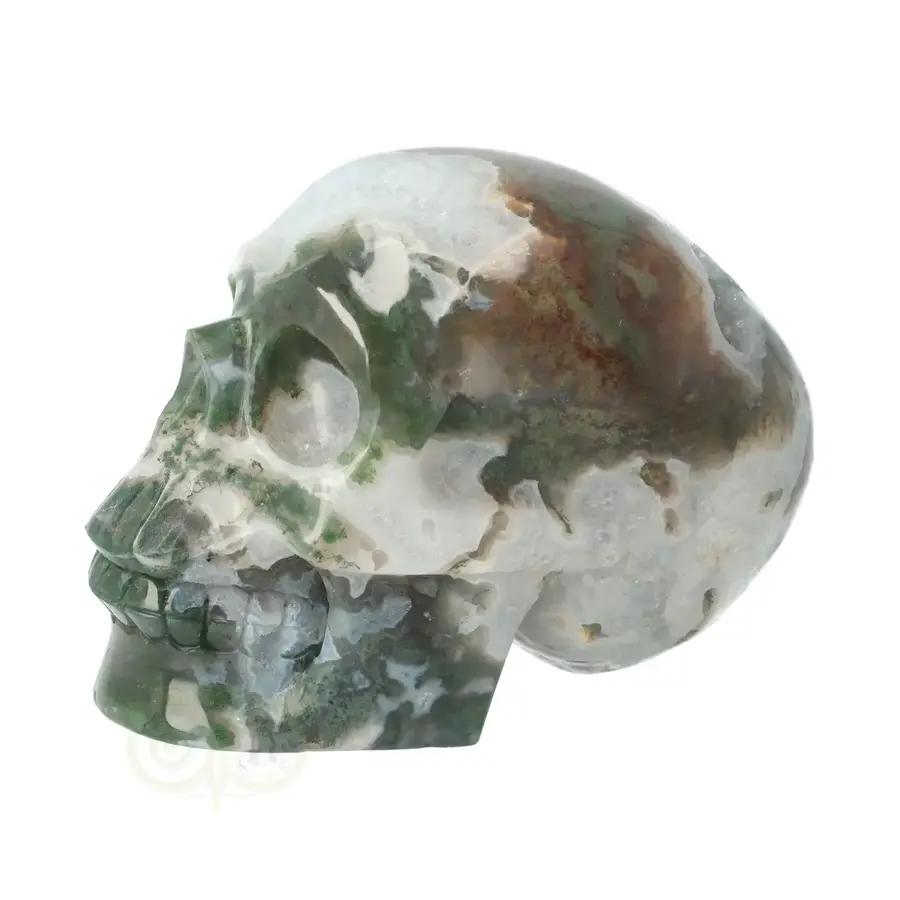 Mosagaat - Bergkristal geode schedel Nr 278 - 982 gram-6