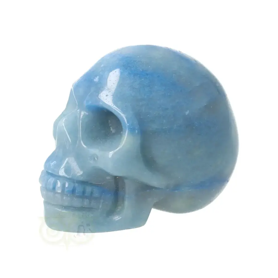 Blauwe kwarts schedel Nr 25 - 90 gram-5