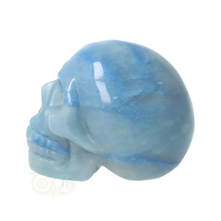 Blauwe kwarts schedel Nr 25 - 90 gram-6