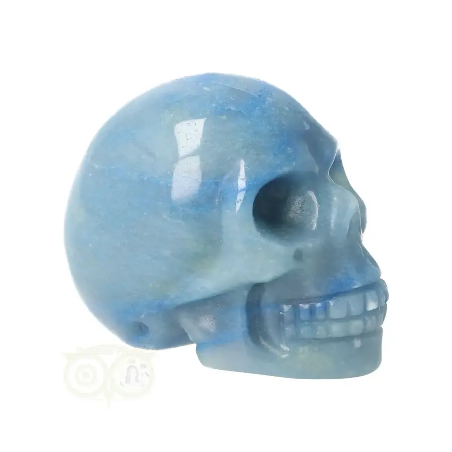 Blauwe kwarts schedel Nr 25 - 90 gram-10