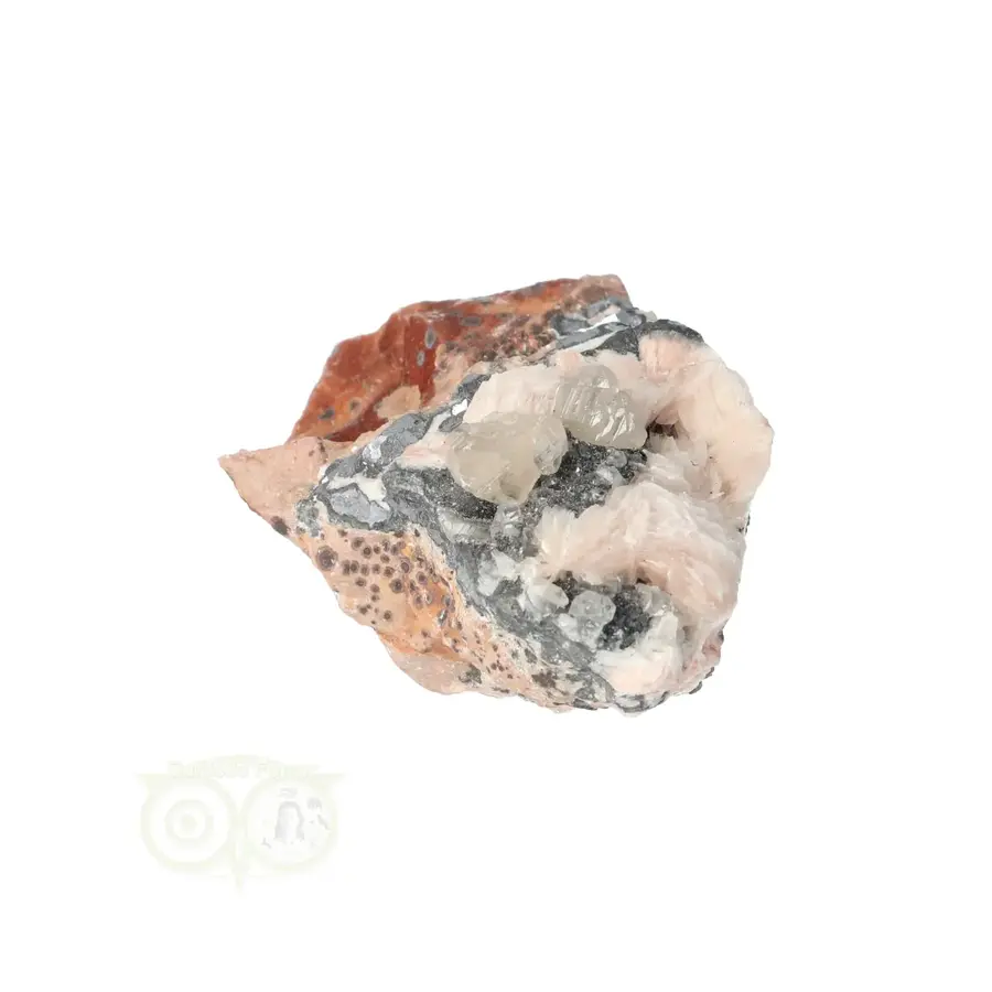 Cerussiet op Bariet cluster Nr 53 - 91 gram - Marokko-4