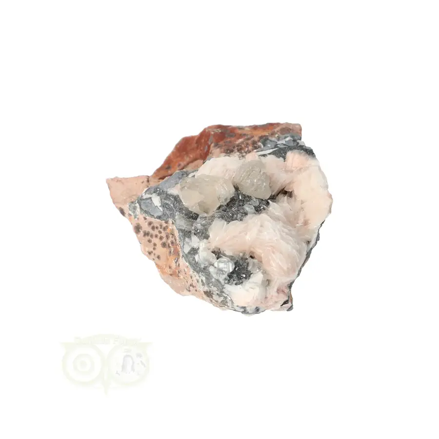 Cerussiet op Bariet cluster Nr 53 - 91 gram - Marokko-5