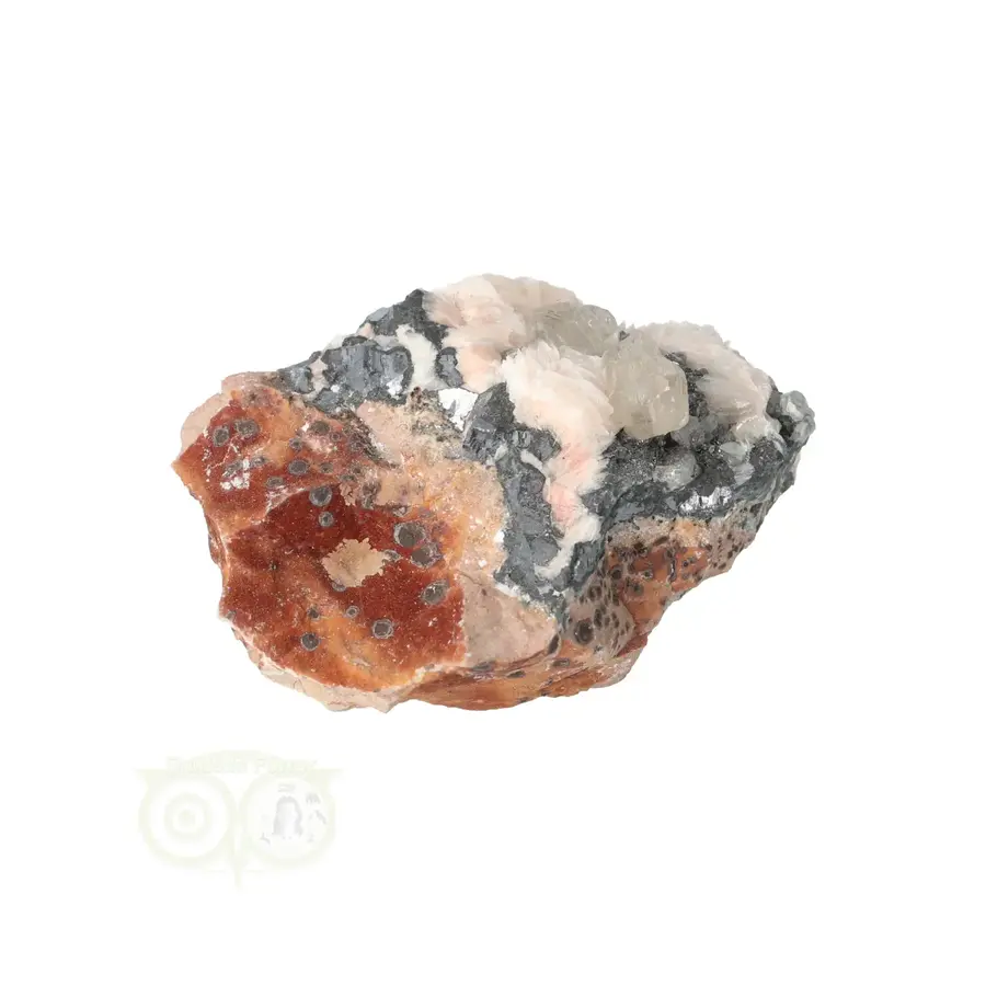 Cerussiet op Bariet cluster Nr 53 - 91 gram - Marokko-9