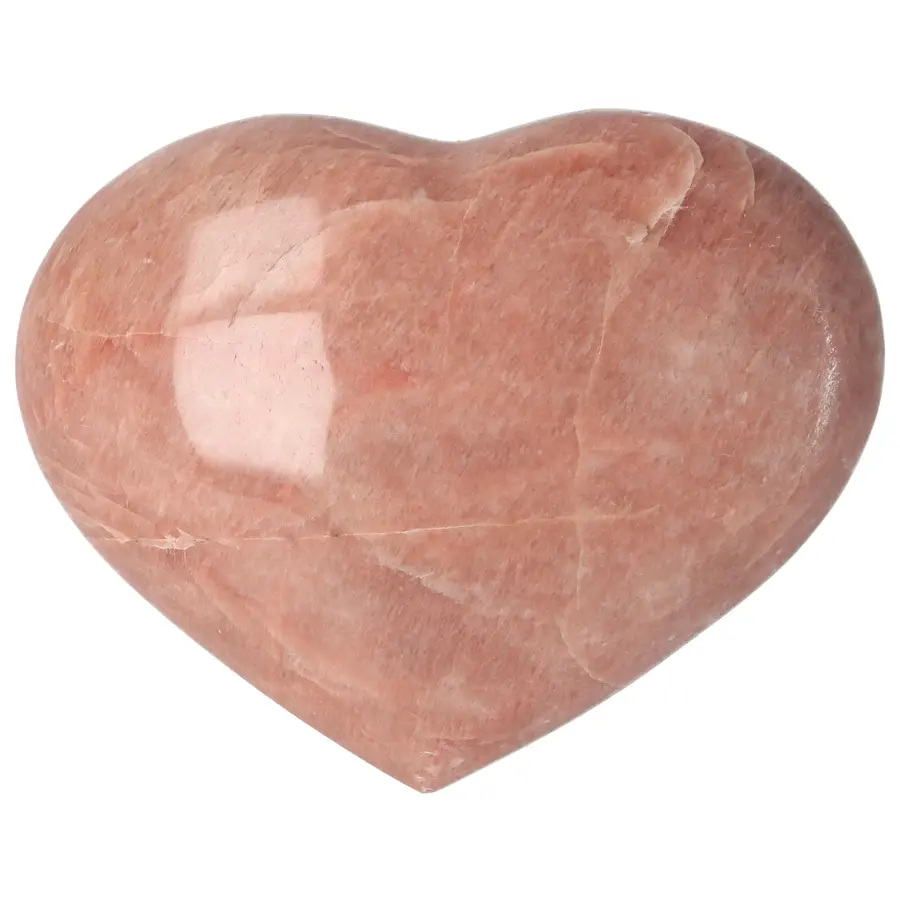 Roze Maansteen hart Nr 24 - 195  gram - Madagaskar-1