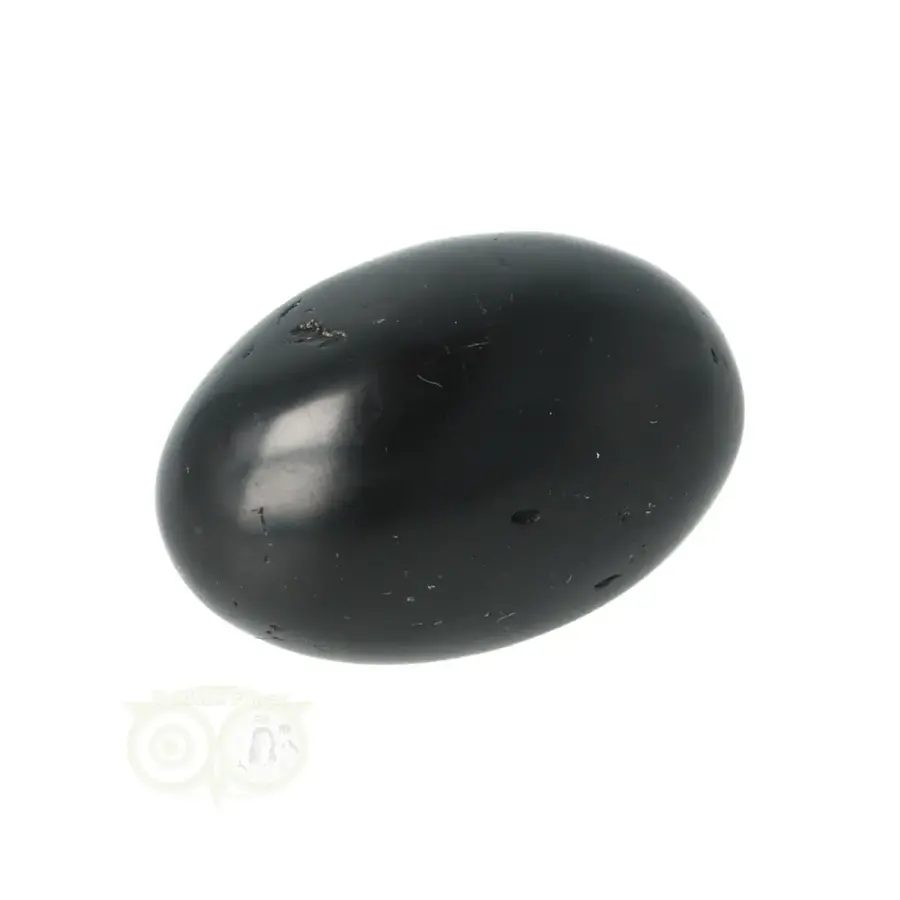 Zwarte Toermalijn trommelsteen Nr 32  - 28 gram-3