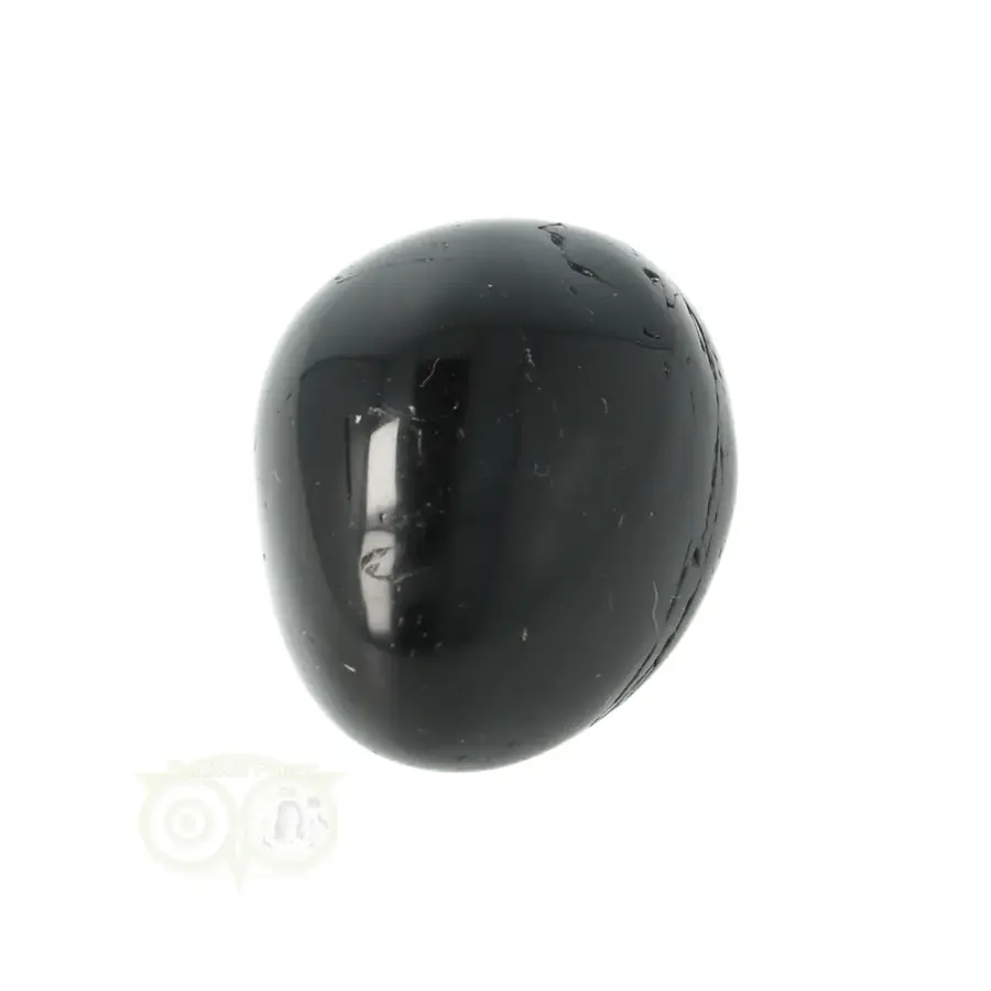 Zwarte Toermalijn trommelsteen Nr 34  - 30 gram-10