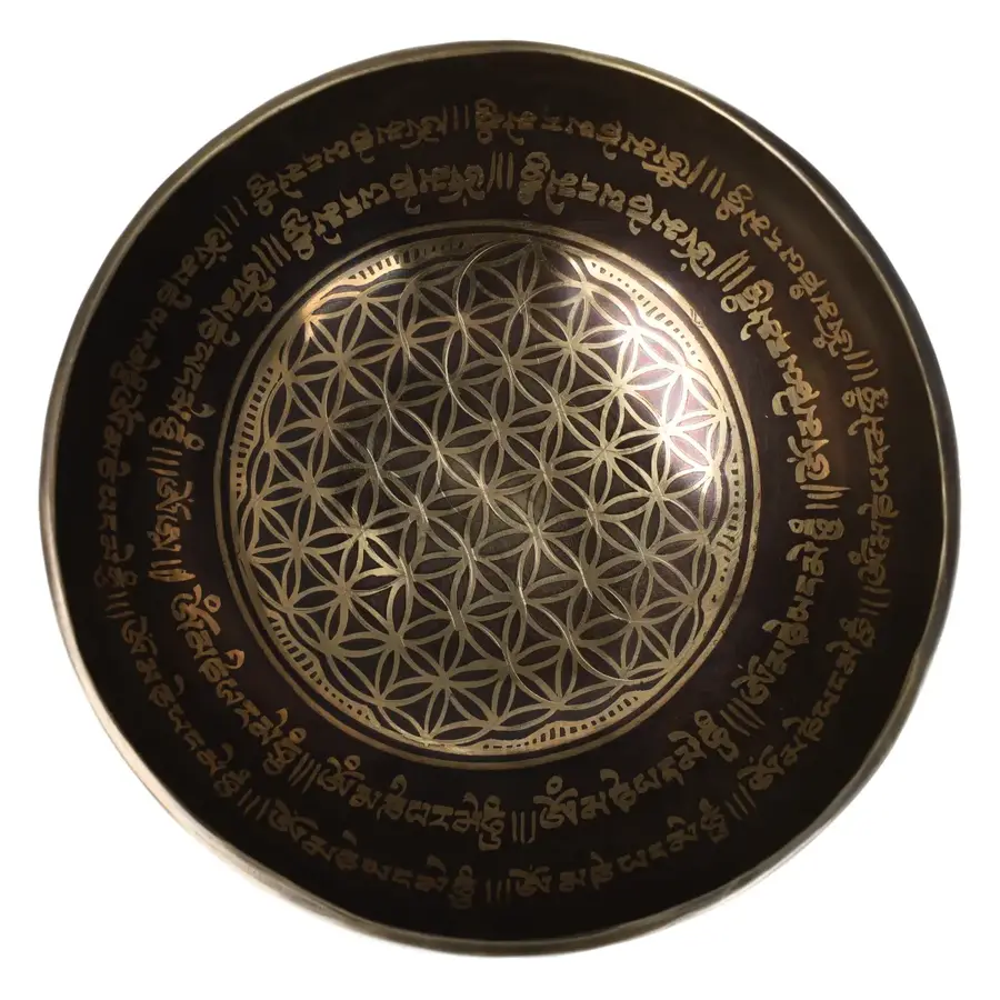 Klankschaal 'Flower of Life' Nr 40 - 878 gram-6