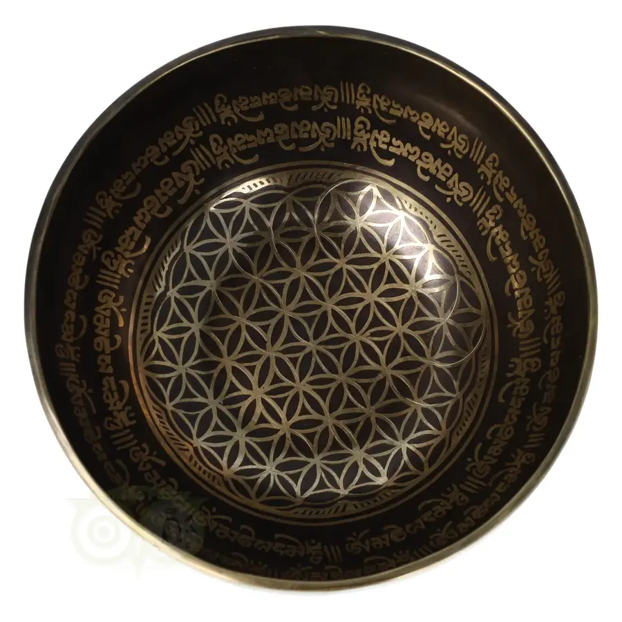 Klankschaal 'Flower of Life' Nr 41 - 902 gram-4