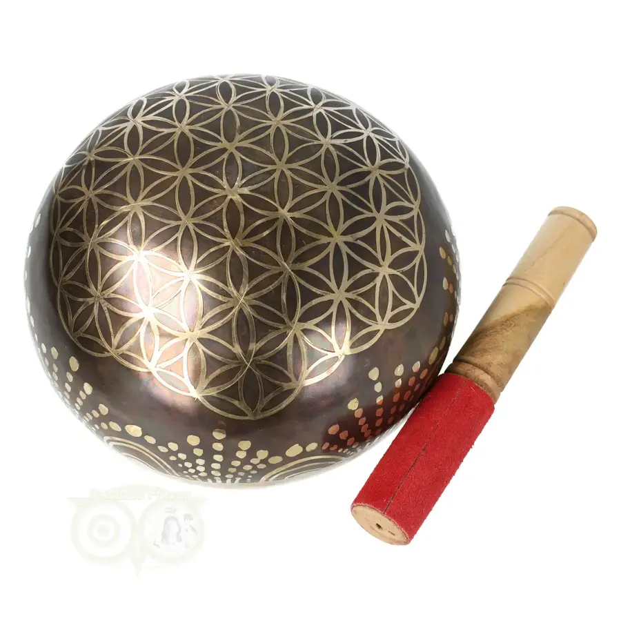 Klankschaal 'Flower of Life' Nr 42 - 1029 gram-5