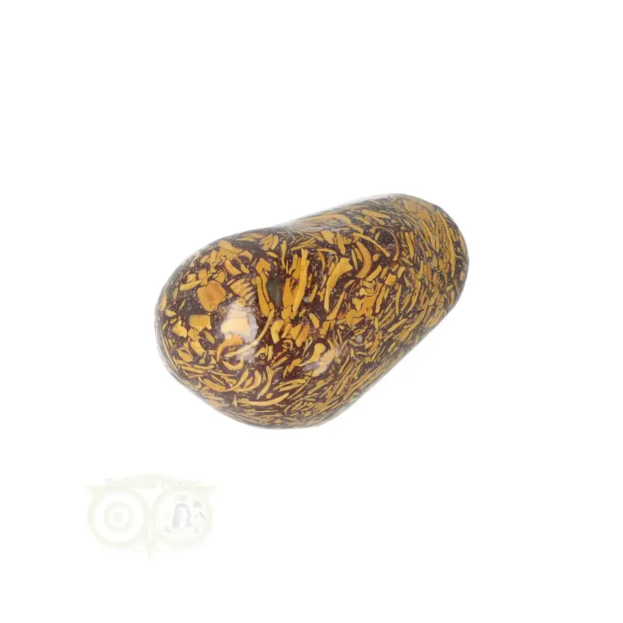 Coquina Jaspis trommelsteen Nr 15 - 27 gram-3