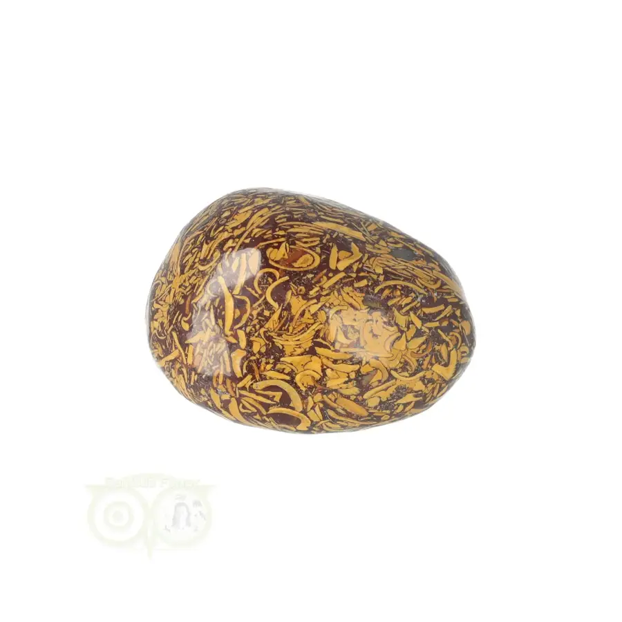 Coquina Jaspis trommelsteen Nr 15 - 27 gram-6