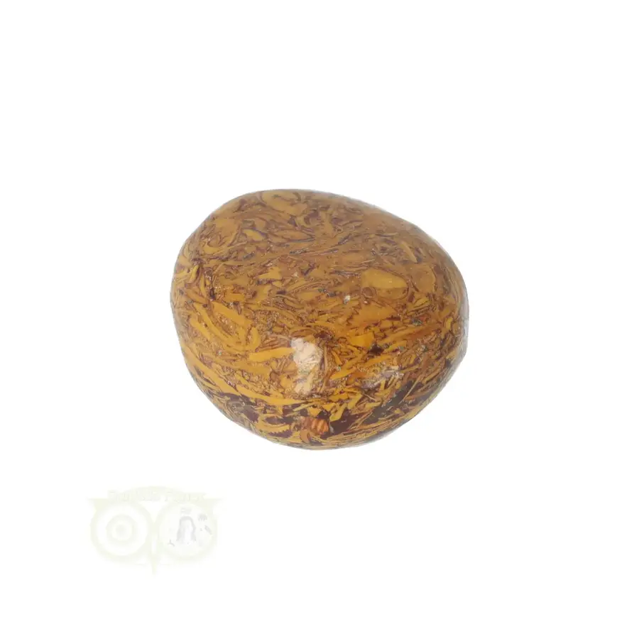 Coquina Jaspis trommelsteen Nr 16 - 16 gram-7