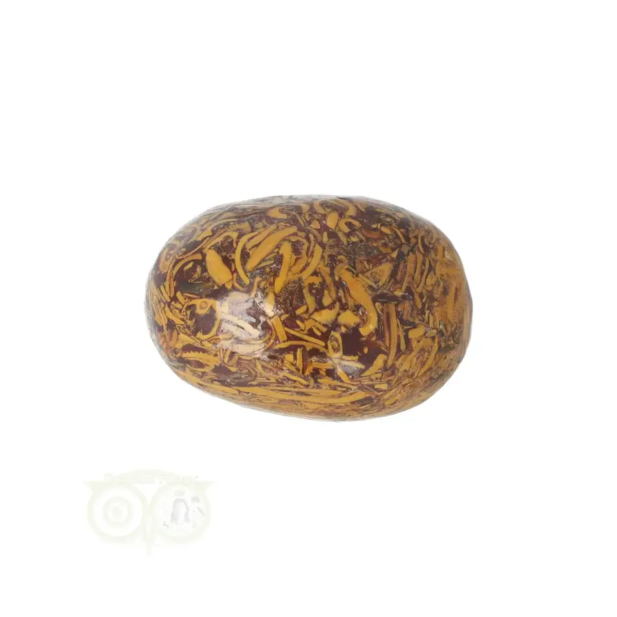 Coquina Jaspis trommelsteen Nr 16 - 16 gram-1