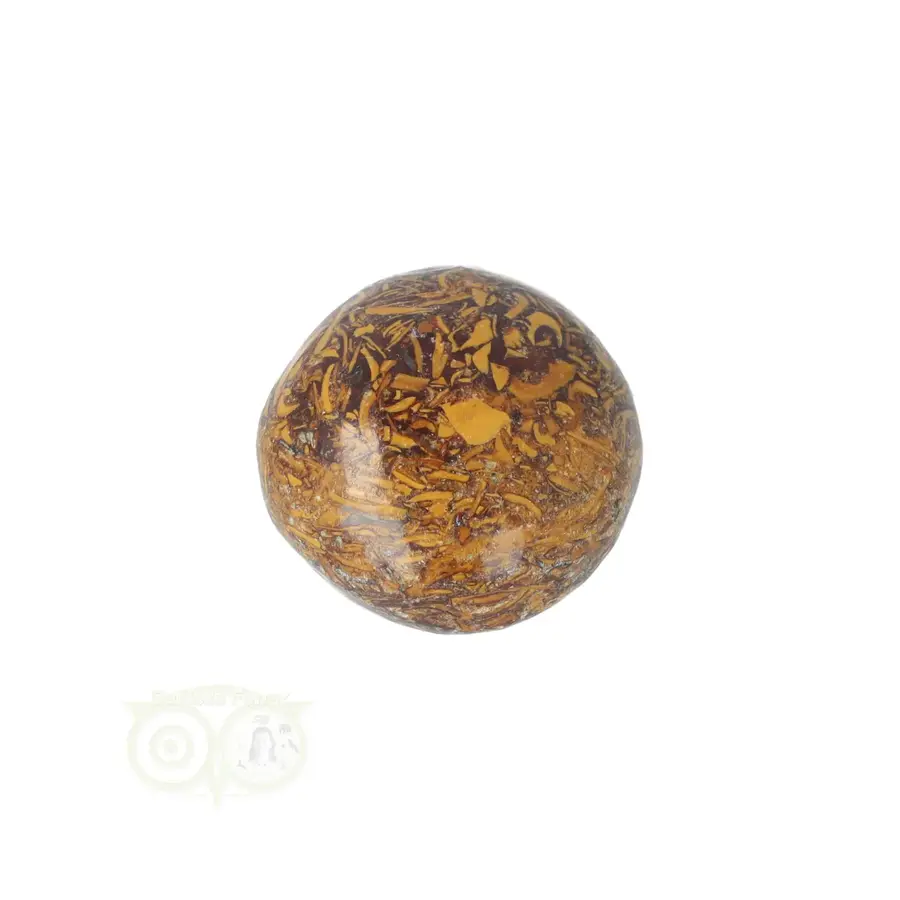 Coquina Jaspis trommelsteen Nr 17 - 16 gram-1