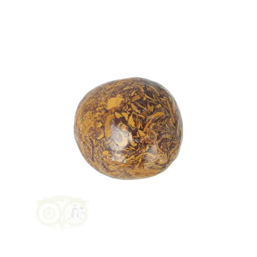 Coquina Jaspis trommelsteen Nr 17 - 16 gram-4