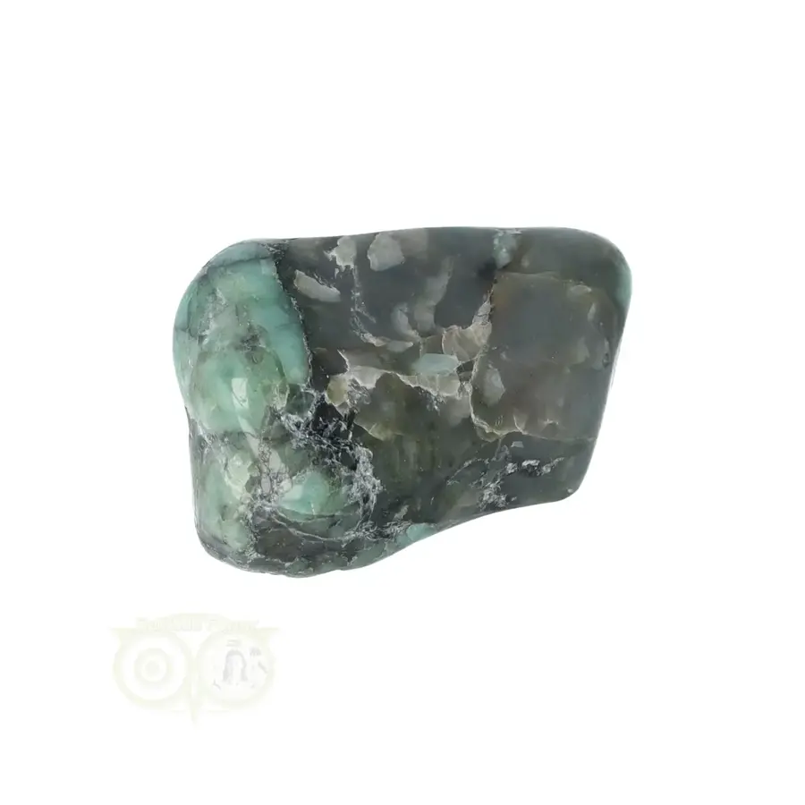 Smaragd trommelsteen Nr 20 - 19  gram-8