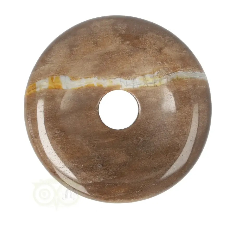 Versteend hout Donut Nr 19 - Ø 4 cm-1