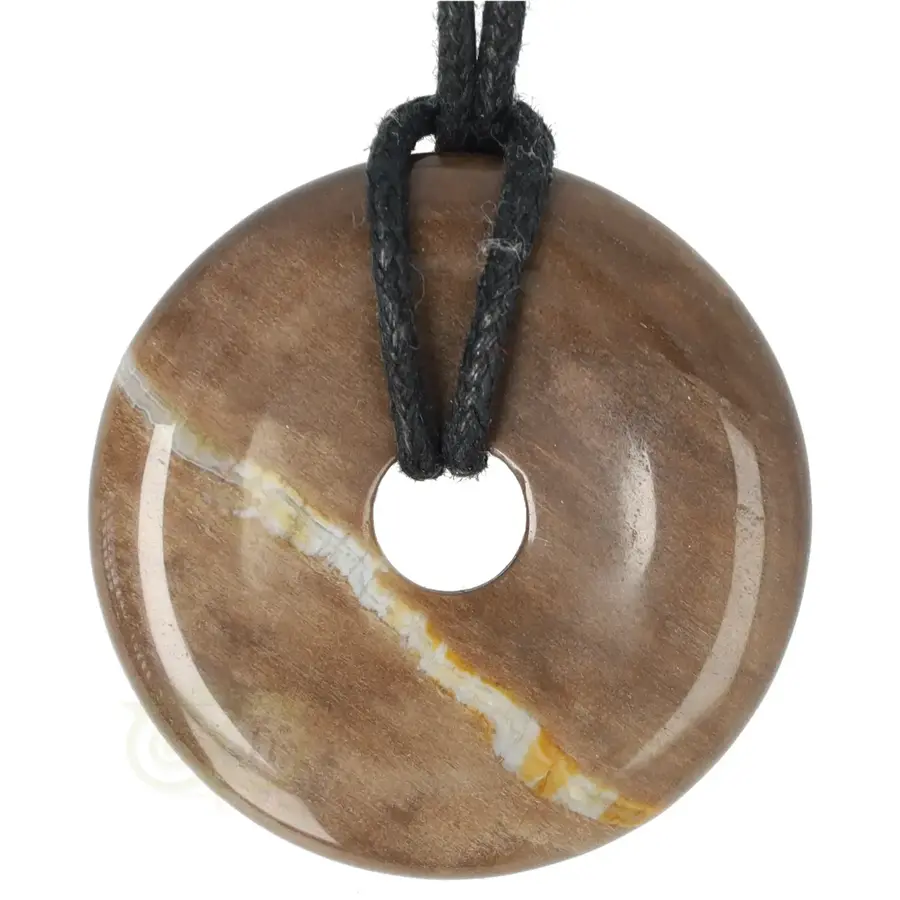 Versteend hout Donut Nr 19 - Ø 4 cm-4