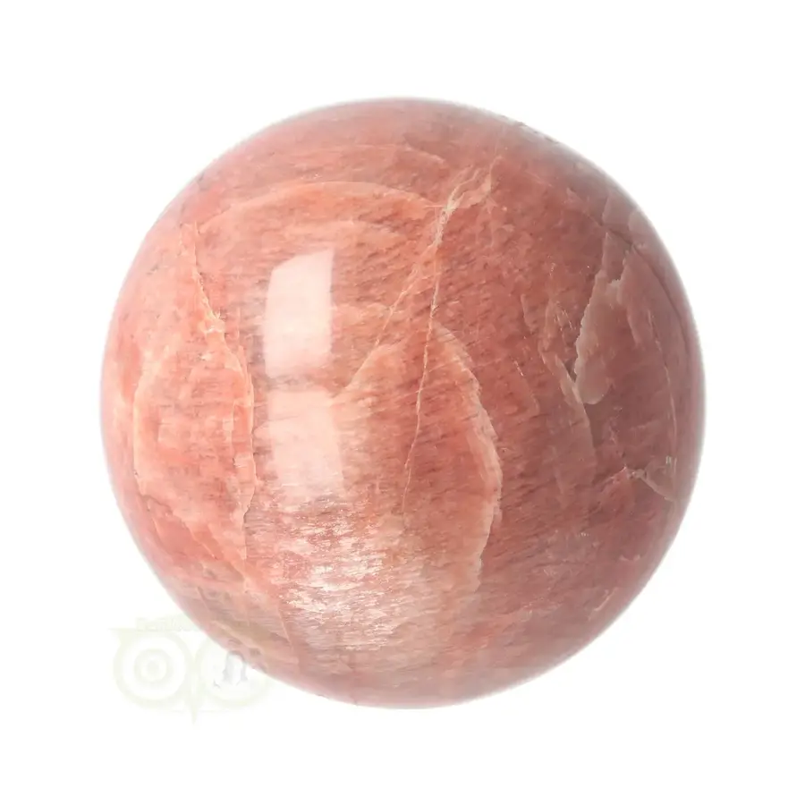 Roze Maansteen Bol Nr 12 - Ø 7.21 cm  - Madagaskar-6