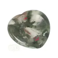 thumb-Drakenbloed Jaspis  hart worry stone ( Zorgen steen ) Nr 10-1