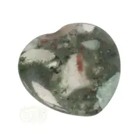 thumb-Drakenbloed Jaspis  hart worry stone ( Zorgen steen ) Nr 10-6