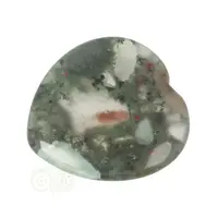thumb-Drakenbloed Jaspis  hart worry stone ( Zorgen steen ) Nr 10-7