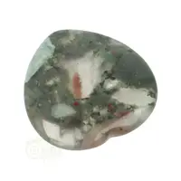 thumb-Drakenbloed Jaspis  hart worry stone ( Zorgen steen ) Nr 10-8
