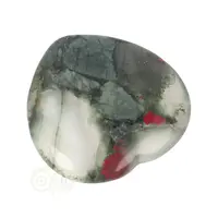 thumb-Drakenbloed Jaspis  hart worry stone ( Zorgen steen ) Nr 11-8