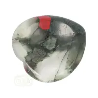 thumb-Drakenbloed Jaspis  hart worry stone ( Zorgen steen ) Nr 11-5