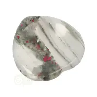 thumb-Drakenbloed Jaspis  hart worry stone ( Zorgen steen ) Nr 12-4