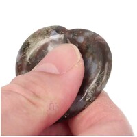 thumb-Vulkaniet ‘Que Sera’ hart worry stone ( Zorgen steen ) Nr 15-2