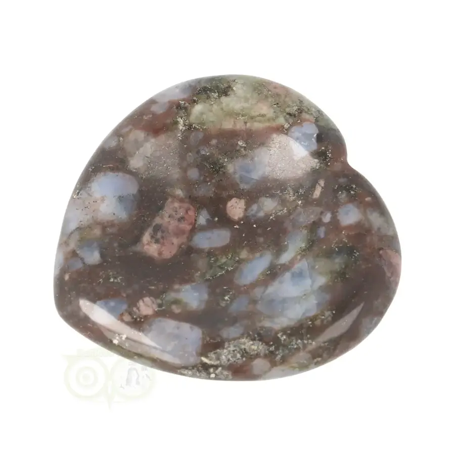 Vulkaniet ‘Que Sera’ hart worry stone ( Zorgen steen ) Nr 15-3