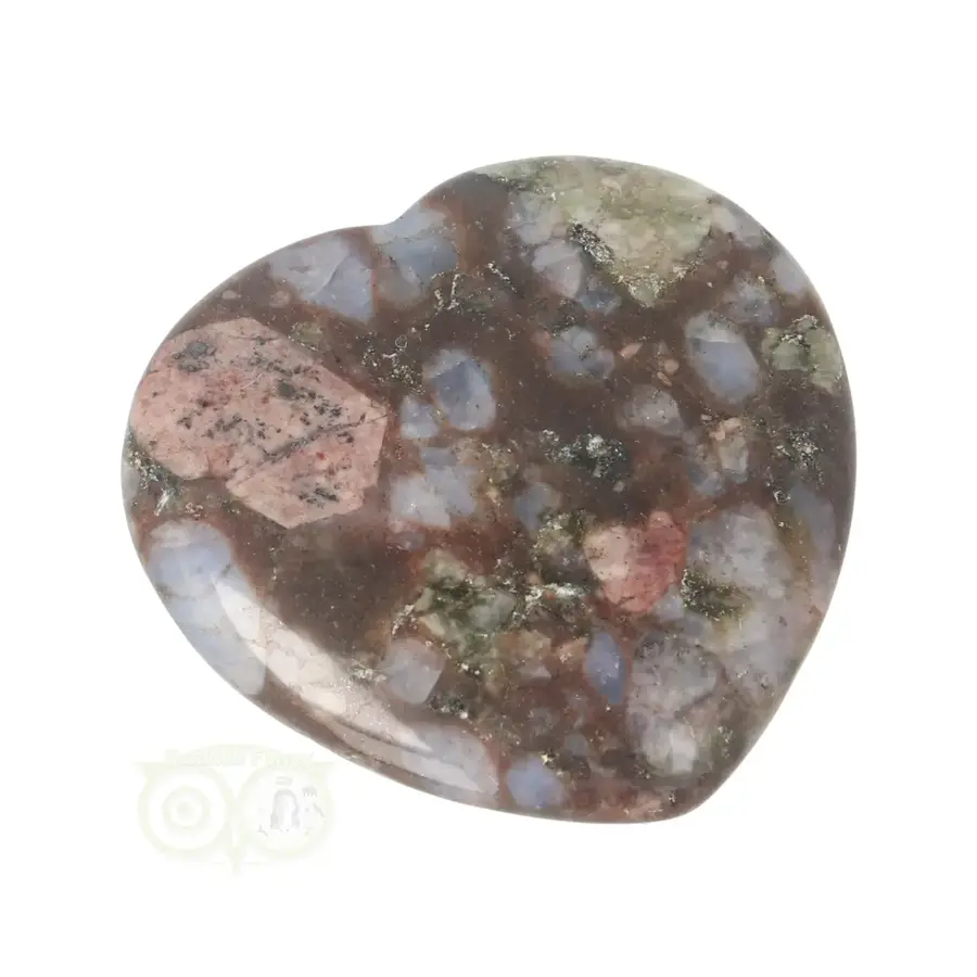 Vulkaniet ‘Que Sera’ hart worry stone ( Zorgen steen ) Nr 15-6