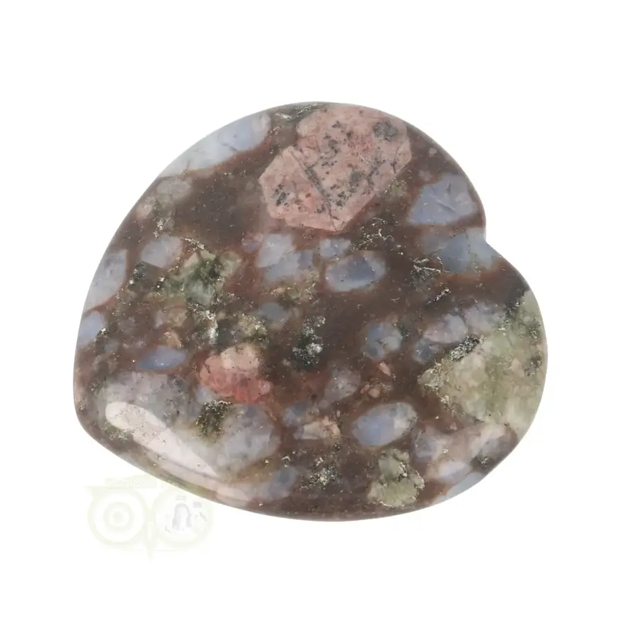 Vulkaniet ‘Que Sera’ hart worry stone ( Zorgen steen ) Nr 15-7