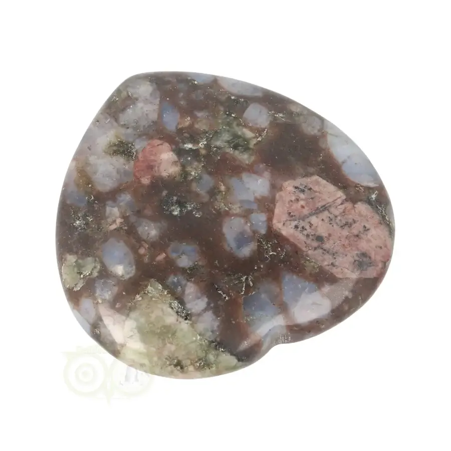Vulkaniet ‘Que Sera’ hart worry stone ( Zorgen steen ) Nr 15-8