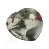 Drakenbloed Jaspis  hart worry stone ( Zorgen steen ) Nr 16