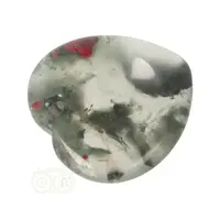 thumb-Drakenbloed Jaspis  hart worry stone ( Zorgen steen ) Nr 16-5