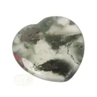 thumb-Drakenbloed Jaspis  hart worry stone ( Zorgen steen ) Nr 16-6