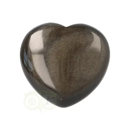 Goud Obsidiaan hart Nr 7 -  4 cm 