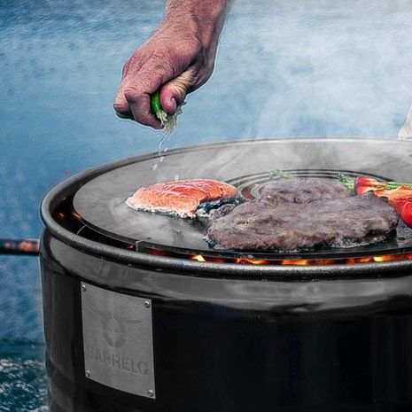 Teppanyaki plaat voor BarrelQ Big olievat barbecue BarrelKings