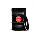 The Binbin BinBin Hole industriële prullenbak 60 Liter zwart met gat deksel The Binbin BinBin Hole industriële prullenbak 60 Liter zwart met gat deksel