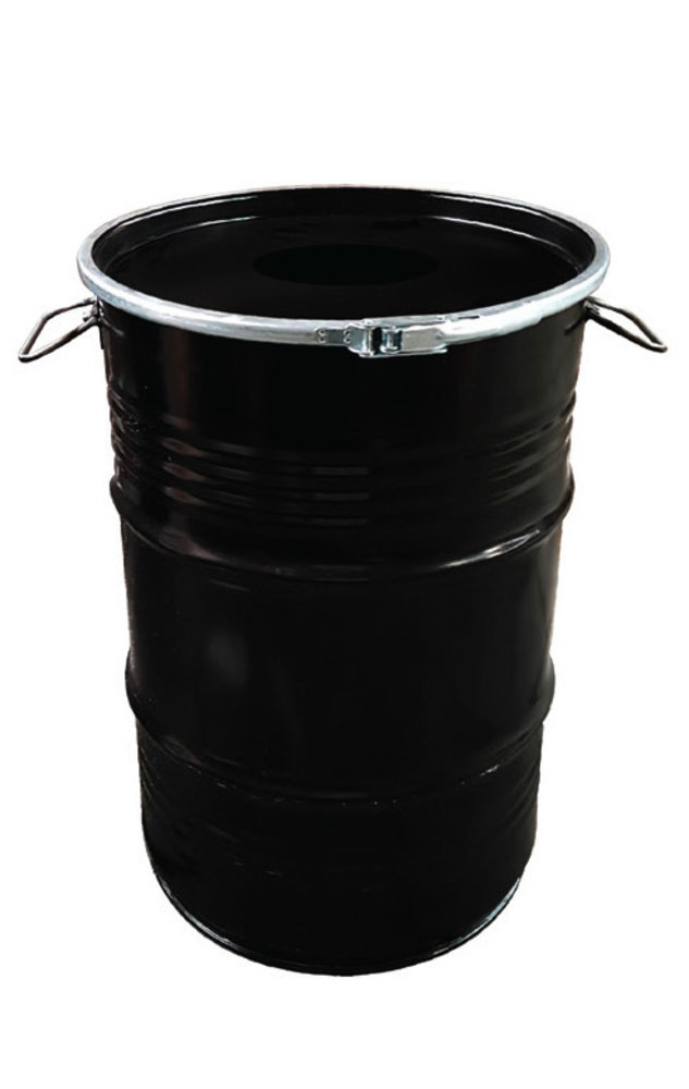 Christian Communisme Meander BinBin Hole industriële prullenbak 60 Liter zwart met gat deksel -  BarrelKings